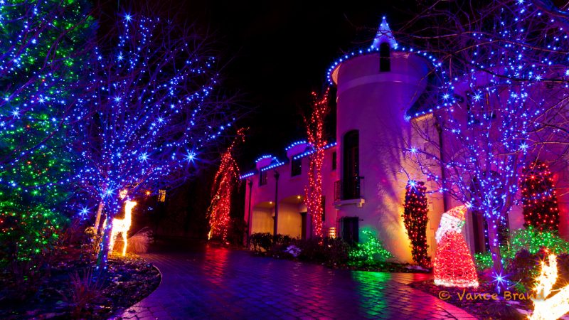 iluminación led en navidad