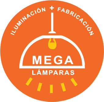 Lámparas Minimalistas de Diseño: Iluminación LOGO MEGALAMPARAS NARANJA