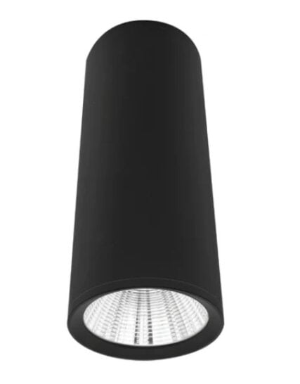 Luminario de sobreponer tipo cilindro 4 color negro