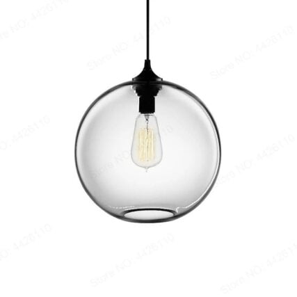 Luminaria decorativa colgante globo claro 25cm