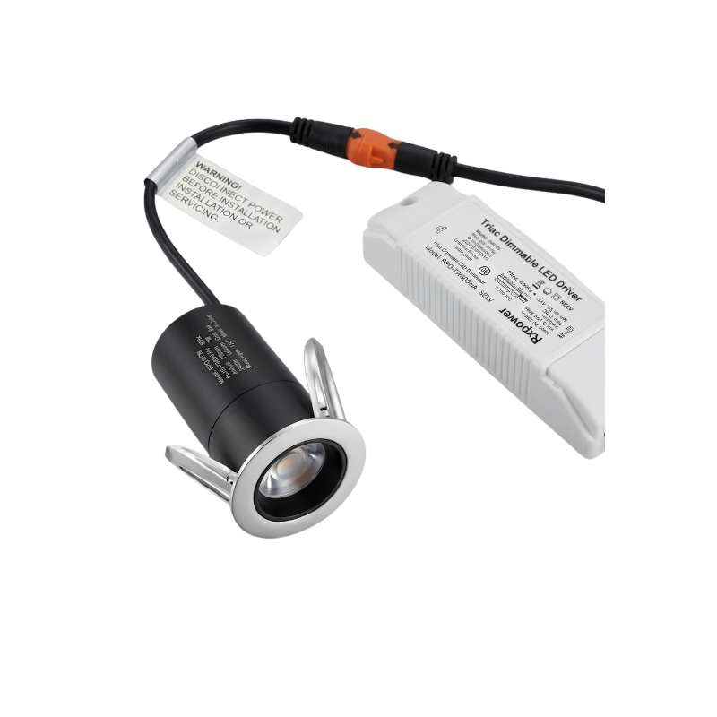 Mini Ojo De Buey Negro Led 7w 3000k Atenuable Antan
